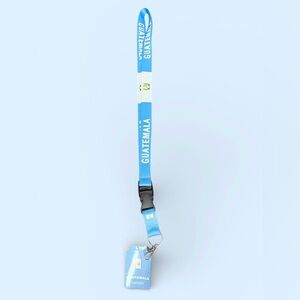 GUATEMALA Flag Reversible Lanyard Keychain